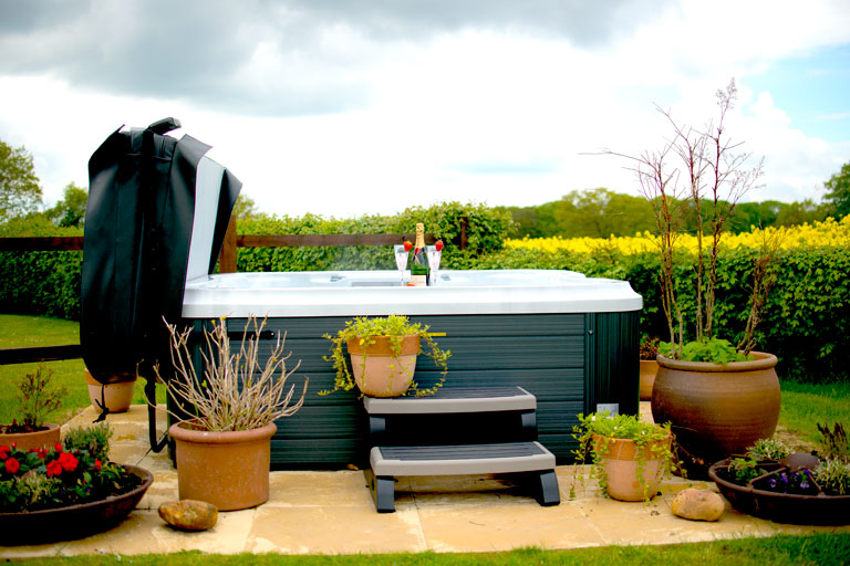 Our hot-tub is deep-cleaned by our staff after each use, and tested daily