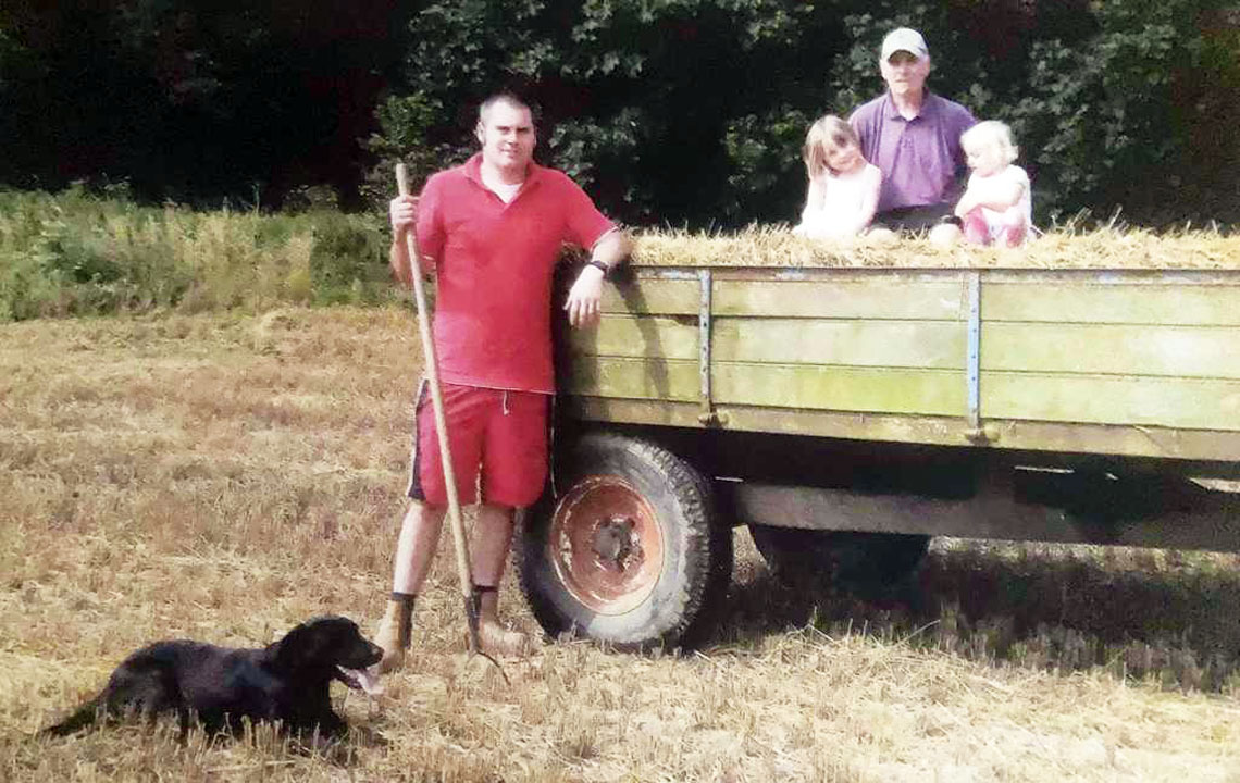Picture: Mally, Evie, Tony and Heidi Dagless of Greenbarns Shepherd Huts, photographed in 2010